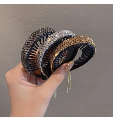 NEW Hot Selling High Quality Full Crystal Hair Pin Women Fashion Bling Bling Headwear