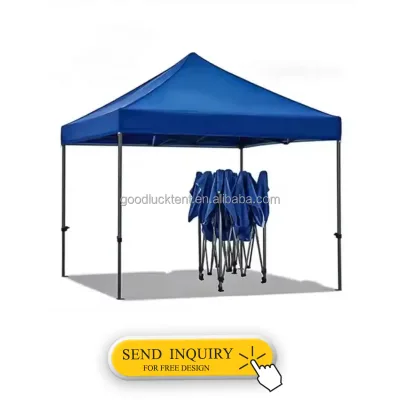 3x3 Outdoor Camping Folding Canopy Tents-Waterproof & UV-Resistant Custom Logo for Events
