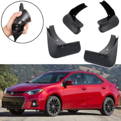 Customized 4pcs car mud flaps splash guard fender mudguard for sedan, SUV, truck for Carolla 2014-16