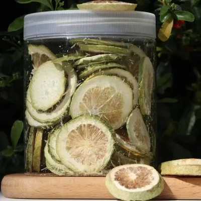 Premium Organic Freeze-Dried Lemon Slices 100% Natural FD Lemon Tea No Added Sugar Rich Vitamin C Vacuum Pack Dried Lemon Drinks