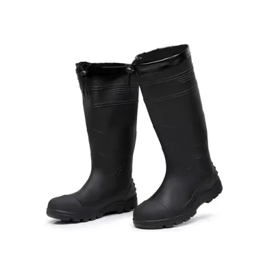 Steel Toe High Tube Agricultural Production Artificial Cotton Shoe Lining Unisex Rain Boots for Adults