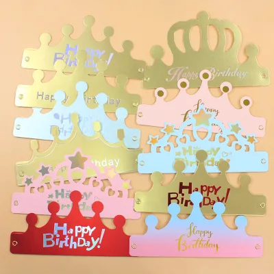 Wholesale Zoyo Disposable Adjustable Crown Hat Foldable Ins Paper Microwave Safe Custom Logo Accept for Creative Party Birthday