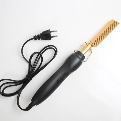 Rose Gold Flat Iron Professional Titanium Hair Straightener Comb Professional Hair Tools Private Label Flat Iron
