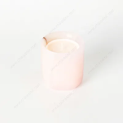 Custom Marble Pink Onyx Candle Jar Luxury Candle Containers