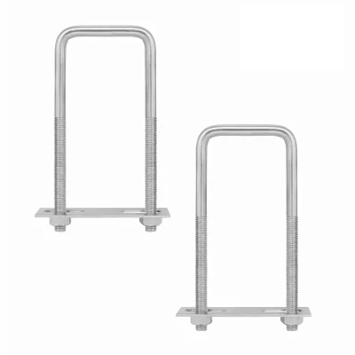 High Quality Stainless Steel 304 316 U-bolts Square Type Clamp Right Angle U-bolt