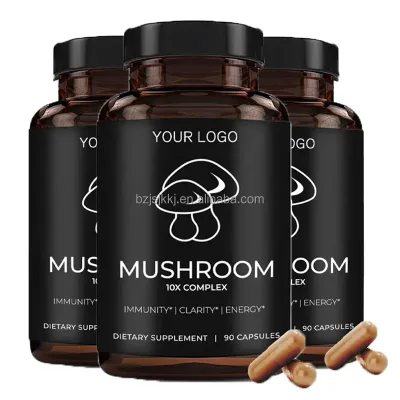 Natural Supplements Organic Capsules of Organic Turkey Tail Mushroom Powder - Turkey Tail Mushroom Extract Capsules