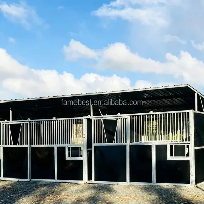 High Quality Popular Folding Stable Portable Horse Stalls Temporary Steel Customizable Size