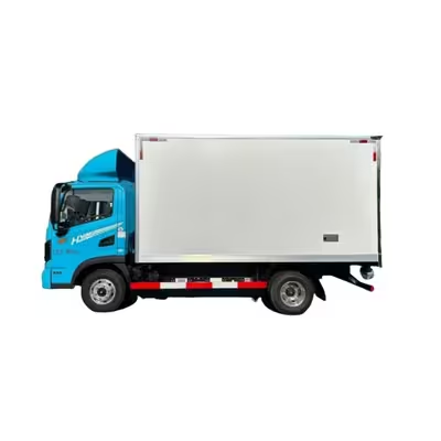 Pure Electric Mini Refrigerated Box Truck Battery Powered Small Freezer Van for Food Cold Chain Transportation
