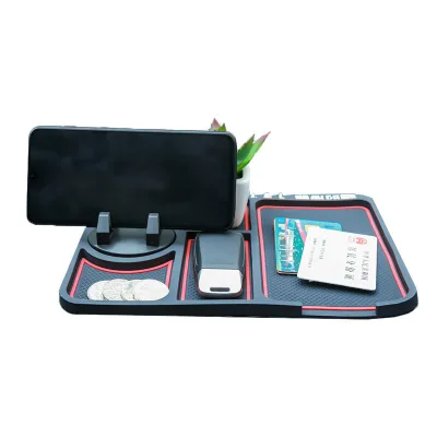 Non Slip Silicone Car Anti-Slip Mat Auto Phone Holder Sticky Anti Slide Dash Phone Mount Parking Number Card Car Pad Mat Gadget