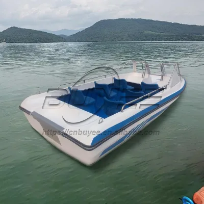 Rental Use Outdoor Party Fiberglass Boat 4.68 Meters Fiberglass Boat Fun and Exciting Ocean Play Equipment