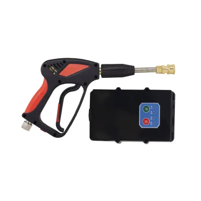 Cordless Automatic High-pressure Water Car Gun Commercial Grade 5000 PSI / 10.5 GPM 3/8" Swivel QC Plug 1/4" Quick Socket,
