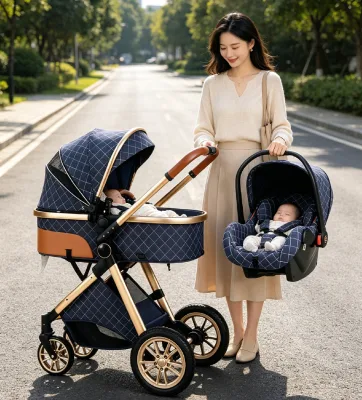 JXB Hot Selling One Foot Doule Brake Outdoor Travel Baby Cart with Detachable Armrest