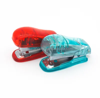 High Quality 24/6 26/6 Pins Manual Stationery Transparent Plastic Stapler Machine Office Desktop 12 Sheets Standardmini Stapler