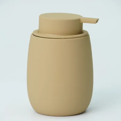 Nordic Matte Polyresin Hand Wash Soap Dispenser Bottle Multi Color Refillable Liquid Lotion Shampoo Pump Container Bathroom