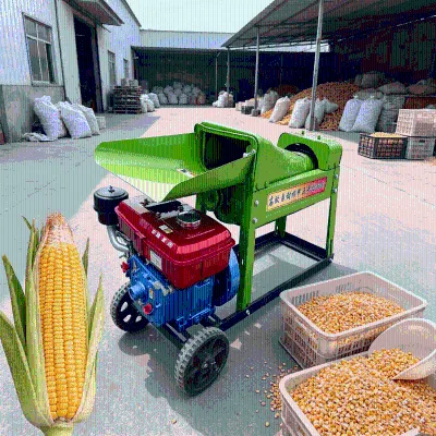 Automatic Mini Diseal Hot Sale Electric Corn Thresher for Gain Soya Beans Sorghum Corn Wheat Thresher Grain