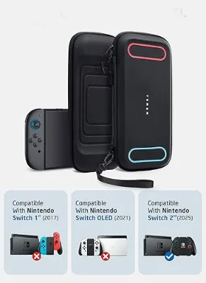 Switch 2 Storage Bag Protective Cover NS2 Generation Game Console EVA Hard Case Zipper Casual Portable Lightweight