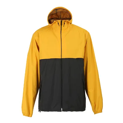 OEM Men's Super Lightweight Packable Waterproof Anorak Windbreaker Jacket for Outdoor Trekking Zipper Closure