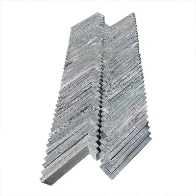 Competitive Price Natural Wave Grey Granite Stone Wall Tile Outdoor Application Corner Wall Stone with Attractive Design