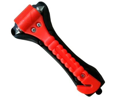 Vehicle Emergency Safety Hammer 40CR Steel & ABS, Car Window Breaker with Seatbelt Cutter, GS CE Approved Car Escape Rescue Tool