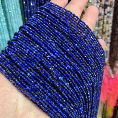 Hot Selling Popular Semi-Finished Bead Multiple Natural Stone Lapis Lazuli Loose Seed Beads 2Mm Stone Charms for Jewelry Making