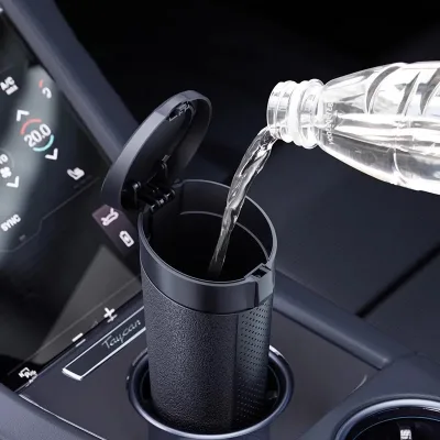Wholesale Mini Auto Dust Organizer Soft Car Trash Bin Can No Noise Interior Rubbish Bag Garbage Container Storage Box Bucket