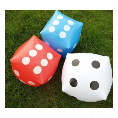 Waterhan FPF078 Customized Custom Logo Kids Game Toys Inflatable Square Oxford Material Dices Cube