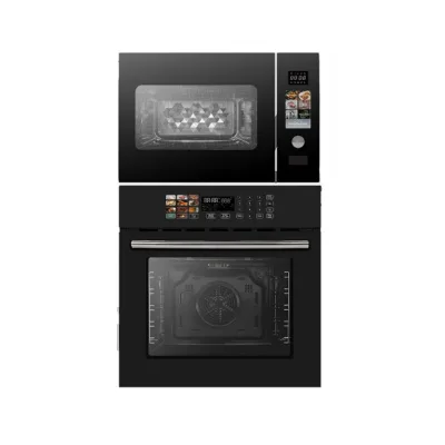 Built in Double Cavity Steam & Bake Oven Smart Touch Screen Household Multi Function Convection Electric Oven Support OEM