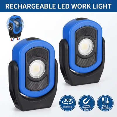 780lm SMD Magnetic Worklight Pocket LED Rechargeable Battery Car Repair Waterproof Underhood Light with Screw Holes