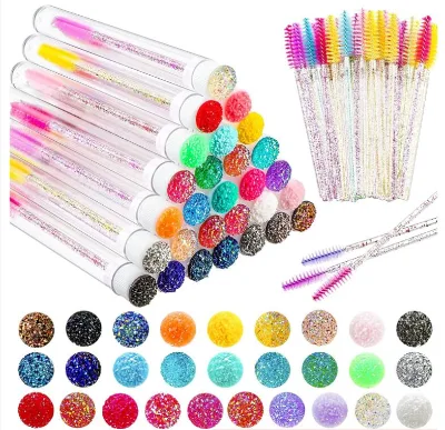 Reusable Eyelashes Brush Tube for Eyelash Extension Disposable Mascara Wands Eyebrow Brush with Applicator EyeLash Brushes