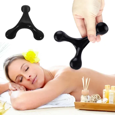 Body Massager, 3 Legged Pressure Point Hand Held Massage Tool for Back and Neck Massaging HA01983