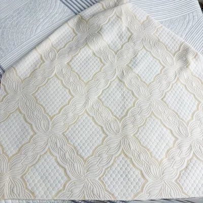 Wholesale Jacquard Knitted Mattress Fabric 260GSM Soft Breathable Mattress Ticking Fabric with Custom Design for Bedding