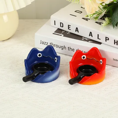 Creative Candlestick Night Light Cartoon Flame Resin Crafts Desktop Small Ornament for Decoration