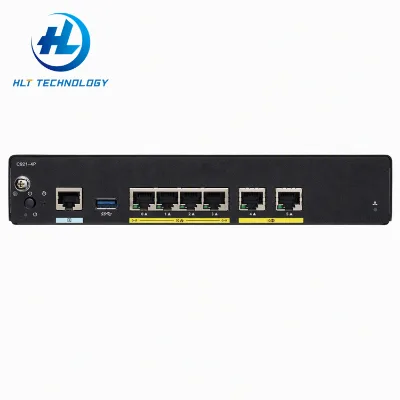 C921-4P Integrated Services Router, Dual GE WAN + 4-Port Gigabit Managed Switch, VPN Branch Router