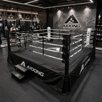 Elevated Platform Boxing Ring Professional UFC Standard Raised Boxing Ring for Competition Gym