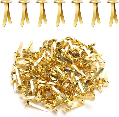 Round Head Split Pins Metal Mini Brads Prong Fasteners Crafting Supplies