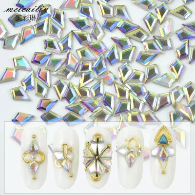 Shape Crystal AB Rhinestones for Nail Art