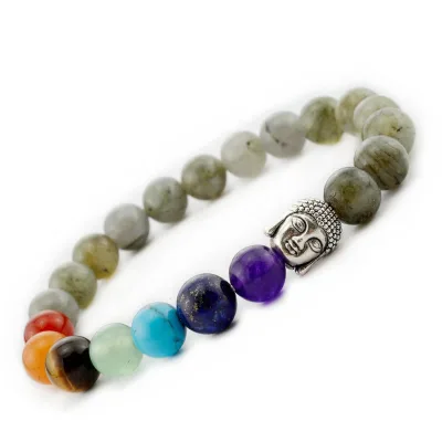 DIY Wedding souvenirs chakra lava bracelet with hamsa bracelets leather tree 7 chakras