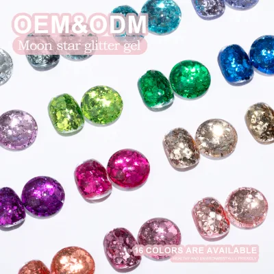 Very Good Nail Gel Polish Wholesale 16colors Reflective Glitter Disco Gel Polish