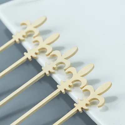 Durable Bamboo Disposable Coffee Stirrer Custom logo Available for Bamboo Mixing Stirrer