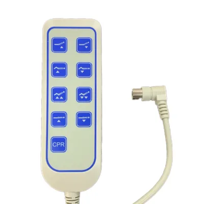 Customizable 24V Handheld Medical Bed Controller Coordinated Operation for Back & Leg Functions Designed for Comfort Convenience