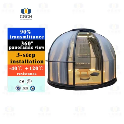CGCH PC Bubble House Transparent Tiny House Breathable Night View Artifact High Strength PC Material Dome Igloo Tent Star House