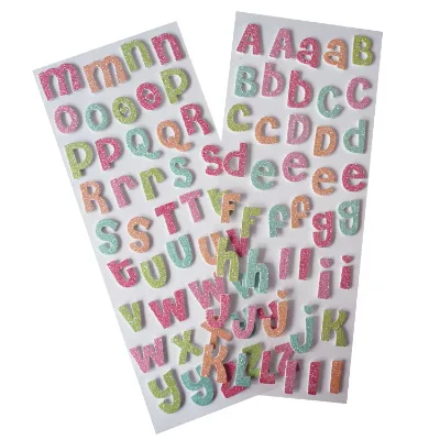 Eco-Friendly Fashion Decor Bubble Material Puffy Sponge 3D Custom Cute Cartoon Puffy Sheets Stickers