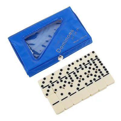 Factory Customized Indoor and Outdoor Manufacturer Direct Supply Leisure Board Game 4006 PVC Box Melamine Domino Set