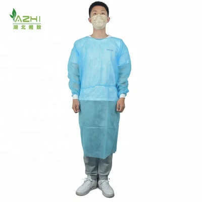 4th Doctor Cheap Blue Disposable Medical Isolation Gowns Non-woven Fabric for Gown