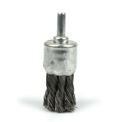 High Wear-resistant Twist Knot Wire End Brush for Narrow Gap Rust Removal and Carbon Cleaning