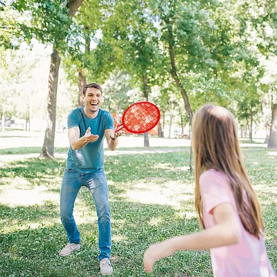 Hot Selling Outdoor Sport Toys Hand Fan Portable Foldable Flying Disc Fans Set