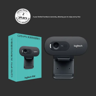 For Logitech HD Camera C270 HD Webcam with Microphone 1280x720 Resolution Apply for Laptop Video Training