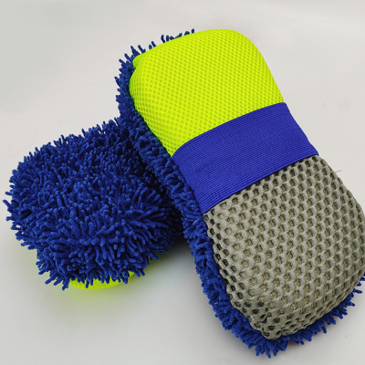 Car washing sponge extra large coral car cleaning sponge block high density 8-character chenille sponge