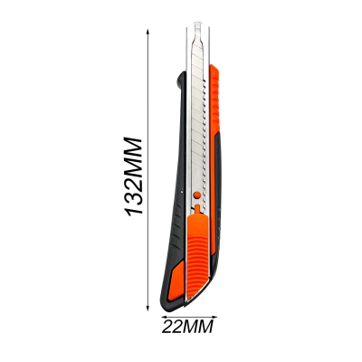 Office Safety 9mm Desktop Aluminium Alloy Handle Sliding Retractable Mini Pocket Utility Knife Blade Art Paper Cutter Knife