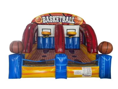Inflatable Basketball Shootout GameDual Inflatable Basketball GameCarnival Inflatable Basketball Toss Game